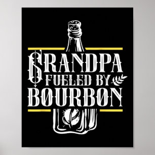 Farfar som drivs av Bourbon Drinker Drinker Drinki Poster