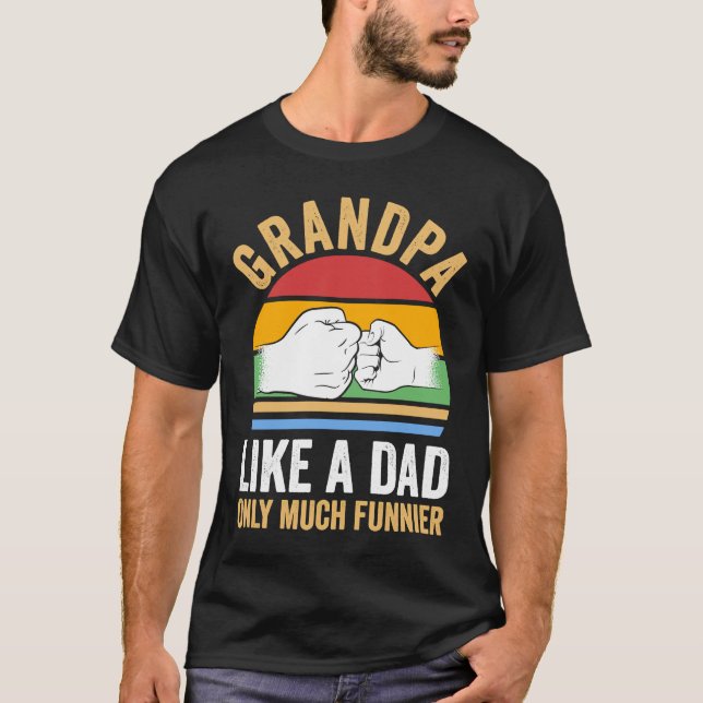 farfar som pappa är bara mycket roligare farfar t shirt (Framsida)