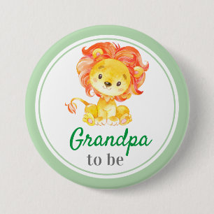 Farfar som ska bli Grandfather Pojke Safari Shower Knapp