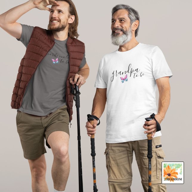 farfar som ska vara Gender visar matchning av part T Shirt (Skapare uppladdad)