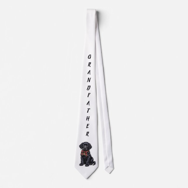 Farfar Svart Labb i bandana  Slips (Framsida)