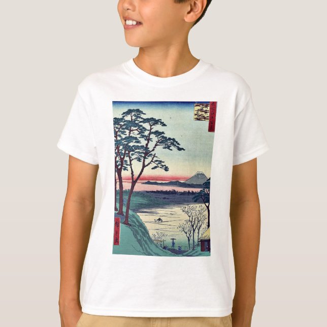 Farfar teahouse, Meguro vid Andō, Hiroshige Tee (Framsida)