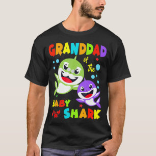 Farfar till Baby Shark Birthday Granddad Shark T Shirt