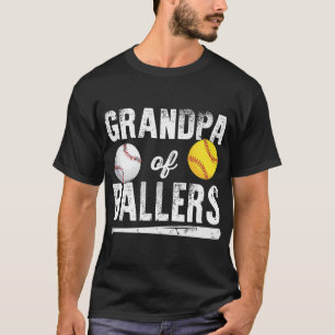 Farfar till Ballers Shirt Baseball Softball T Shirt