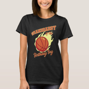 Farfar till Birthday Boy Basketball-familjen B T Shirt