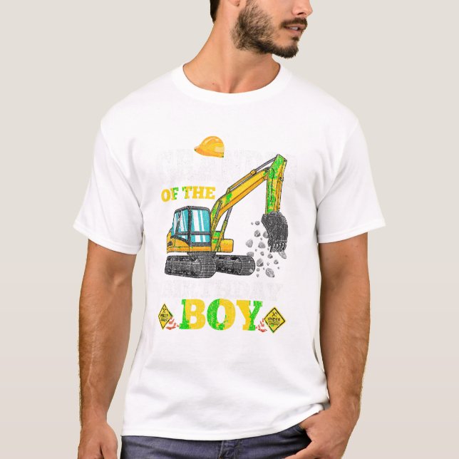 Farfar till Birthday Boy T Shirt (Framsida)