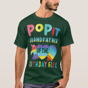 Farfar till Birthday Girl Pop It Unicorn Bi T Shirt
