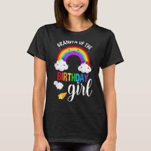 Farfar till Birthday Girl Rainbow B-Day Matchin T Shirt