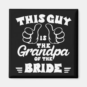 Farfar till Bride Bröllop farmfader Manar Brid Magnet