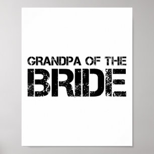 Farfar till Bride Funny Bröllop Groom Party Gif Poster