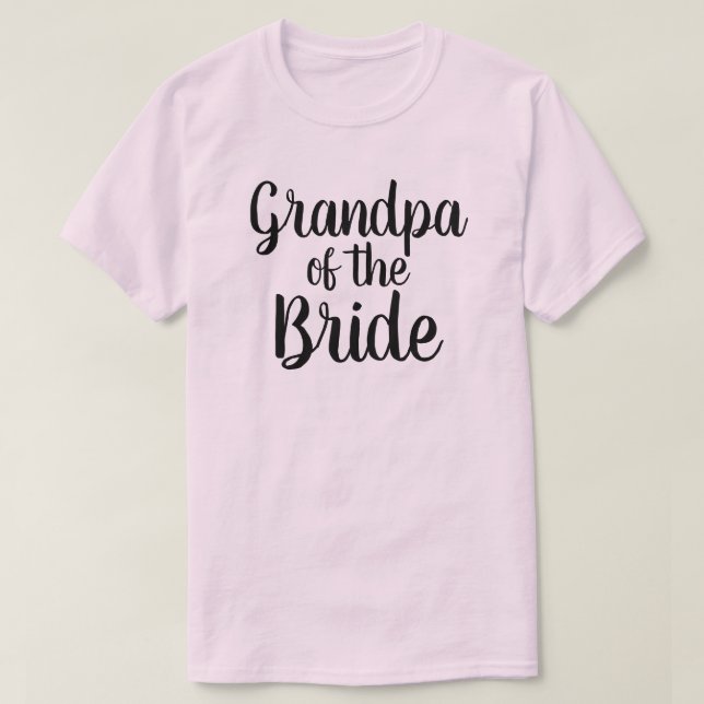 Farfar till Bride T Shirt (Design framsida)
