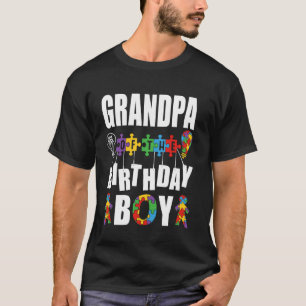 FARFAR TILL Födelsedags Pojken Autism Medvetenhet T Shirt