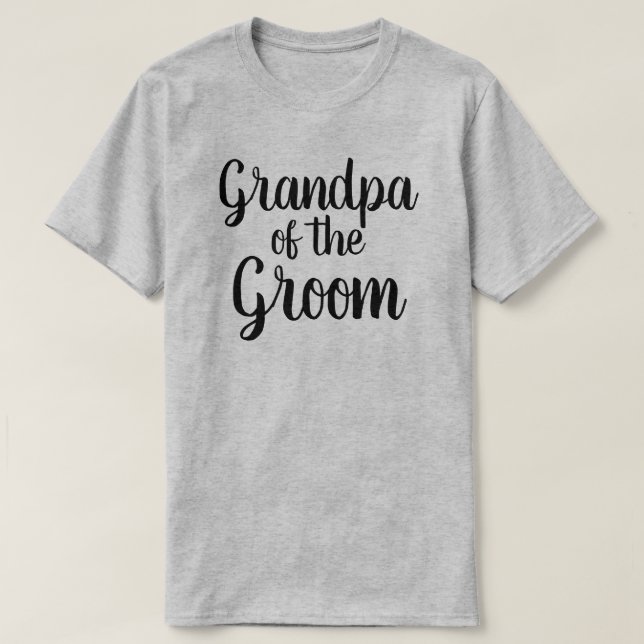 Farfar till Groom T Shirt (Design framsida)