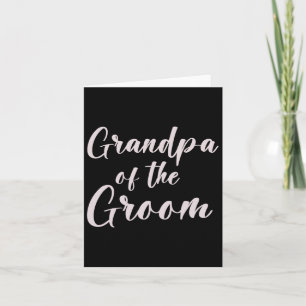 Farfar till Groom Tee-teamet i Bröllop i Groom Gra Kort