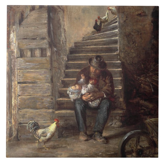 Farfar Tittar efter sin morson Kakelplatta (Framsidan)