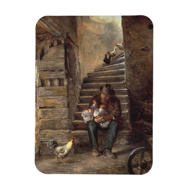 Farfar Tittar efter sin morson Magnet (Vertikal)