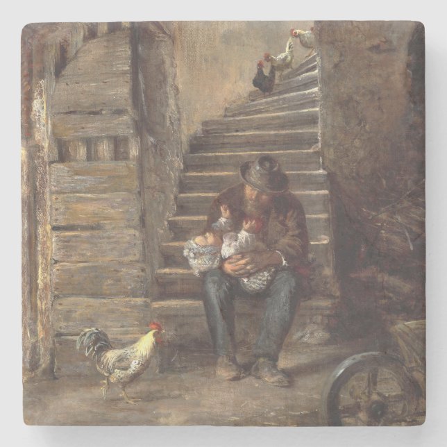 Farfar Tittar efter sin morson Stenunderlägg (Framsidan)