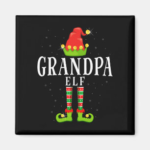Farfar tomte julmatchande xmas pyjamas magnet