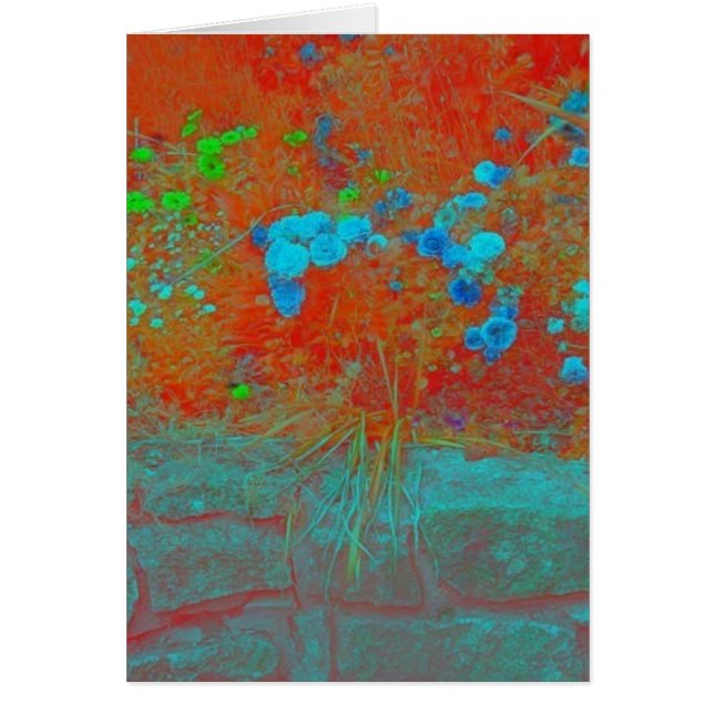 Farfar trädgård hälsningskort (Framsidan)