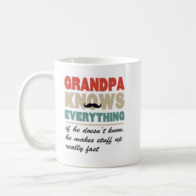 Farfar vet allt kaffemugg (Vänster)