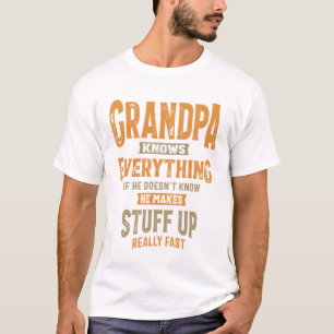Farfar vet allt Pappa och morfar T Shirt