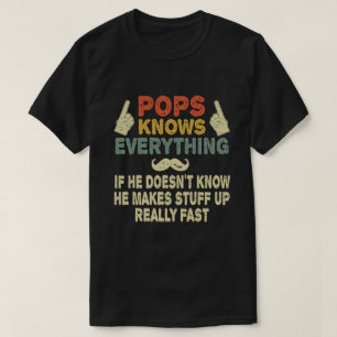 Farfar Vet Allt Roligt Farfar Presente T Shirt
