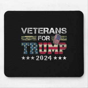Farfar Veterans for Trump 2024 American Flagga Cam Musmatta