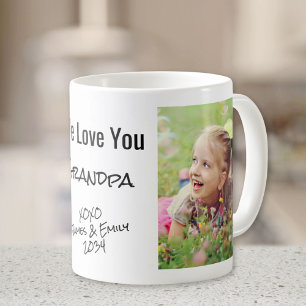 Farfar Vi Kärlek Personlig Photo & Namn Kaffemugg