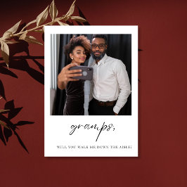 Farfar Vill Du Gå Med Mig Ner Till Altaret Farfar  Inbjudningar