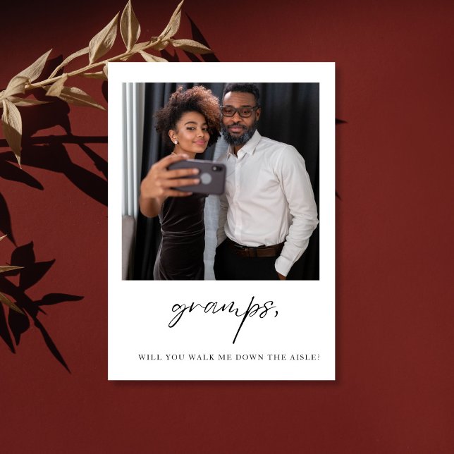 Farfar Vill Du Gå Med Mig Nerför Aisleln  Inbjudningar (Skapare uppladdad)