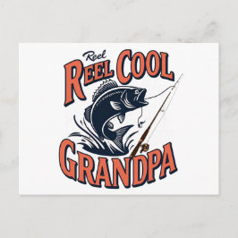 Farfar-vykort för Coola - Fars dag-fiske Helg Vykort