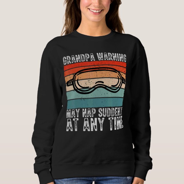 Farfar Warning kan när som helst när som helst und T Shirt (Framsida)