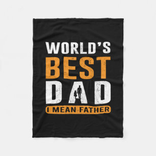 Farfarpresent Jag menar pappa Fleecefilt