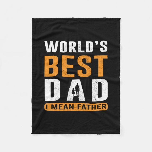 Farfarpresent | Jag menar pappa Fleecefilt (Framsidan)