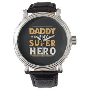 Farfarpresent   Pappa är min superhjälte Armbandsur