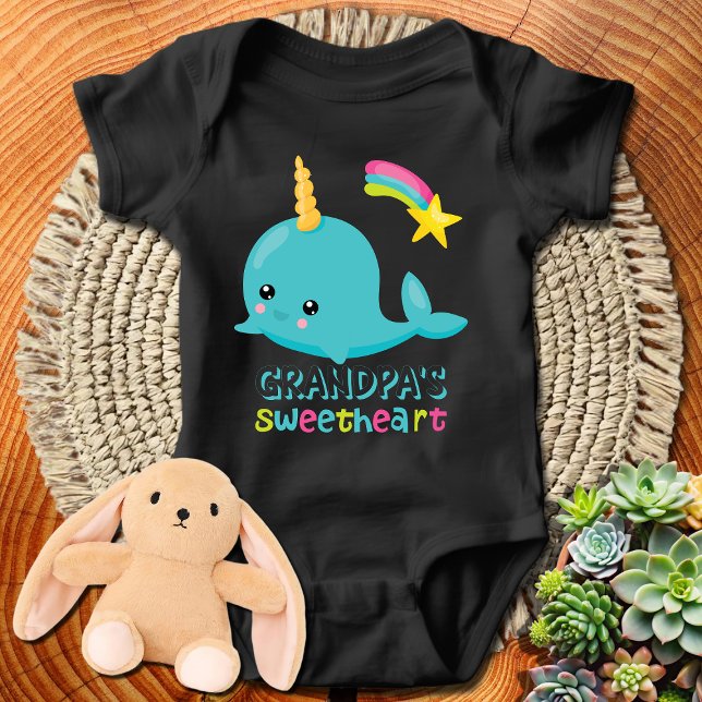 Farfars älskling Kawaii Narwhal T Shirt (Skapare uppladdad)