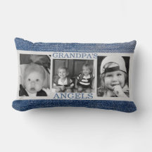 Farfars Änglar 3-foto Pillow