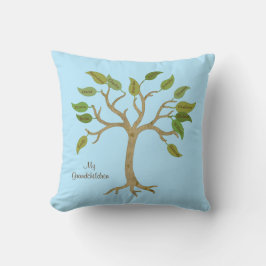 Farfars familj Träd Pillow Kudde
