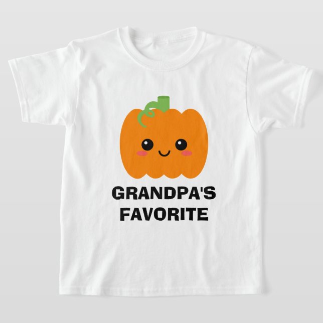 Farfar's Favorite Barn Pumpkin Graphic T-shirt (Laydown)