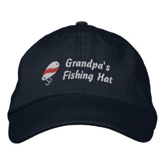 Farfar's Fishing Hat Anpassade Namn Broderad Keps