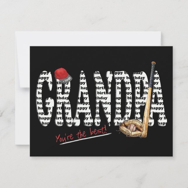 Farfars Födelsedagsfest Inbjudan (Framsida)