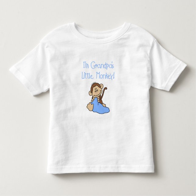 Farfars lilla apa - Blå skjortor och gåvor T-shirt (Framsida)