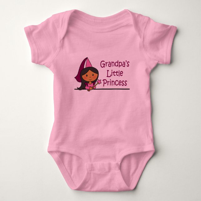 Farfars lilla prinsessa t-shirt (Framsida)