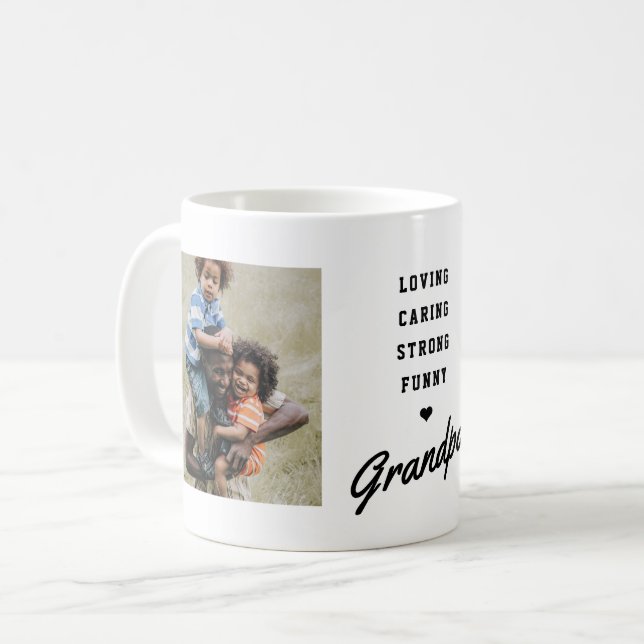 Farfarskrift Foto Fars Dag Kaffemugg (Framsida vänster)