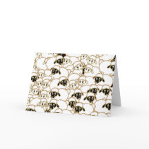 Fårflock som önskar Ewe en God jul.