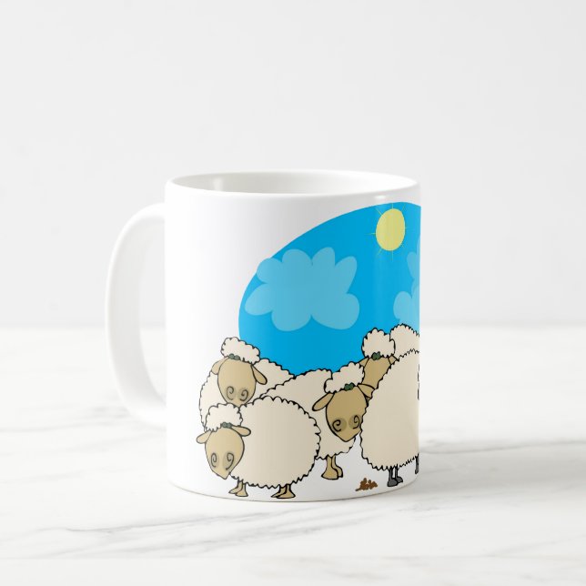 Fårflocksmugg Kaffemugg (Framsida vänster)