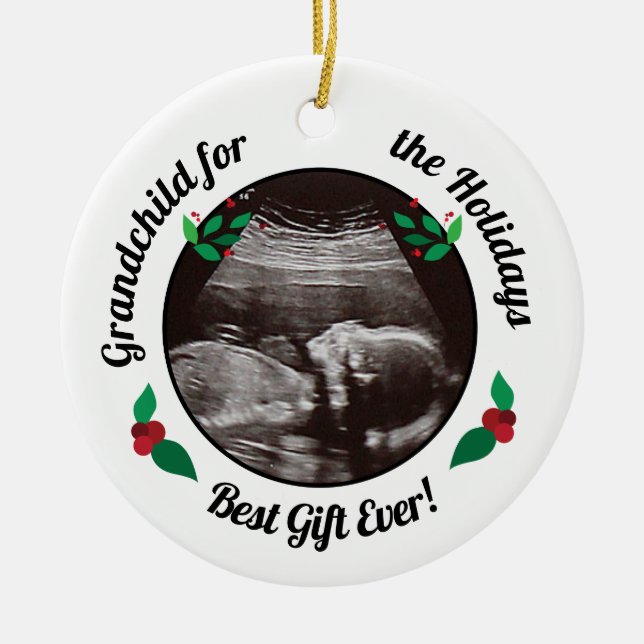 Farföräldrar Farbarn för julens Helgdagar Julgransprydnad Keramik (Framsidan)