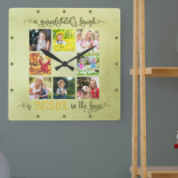 Farföräldrar Fotokollage Rustic Grönt Vattenfärg