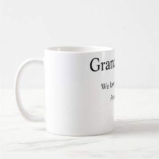 Farföräldrar vi kärlek lägger du till namn enkla,  kaffemugg