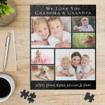 Farföräldrar Vi Kärlek You 6 Photo Collage Pussel<br><div class="desc">Ge är de bästa morföräldrarna en roligt anpassningsbar fotosamlingspussel för deras nära och kära. Du kan anpassa dig med sex familjefotografier av barnbarn, familjemedlemmar, husdjur osv. och anpassa uttrycket till "I Kärlek You" eller "We Kärlek You", och hur de bemöts med "Grandma & Grandpa", "Mamma Mamma & Pop Pop" osv....</div>